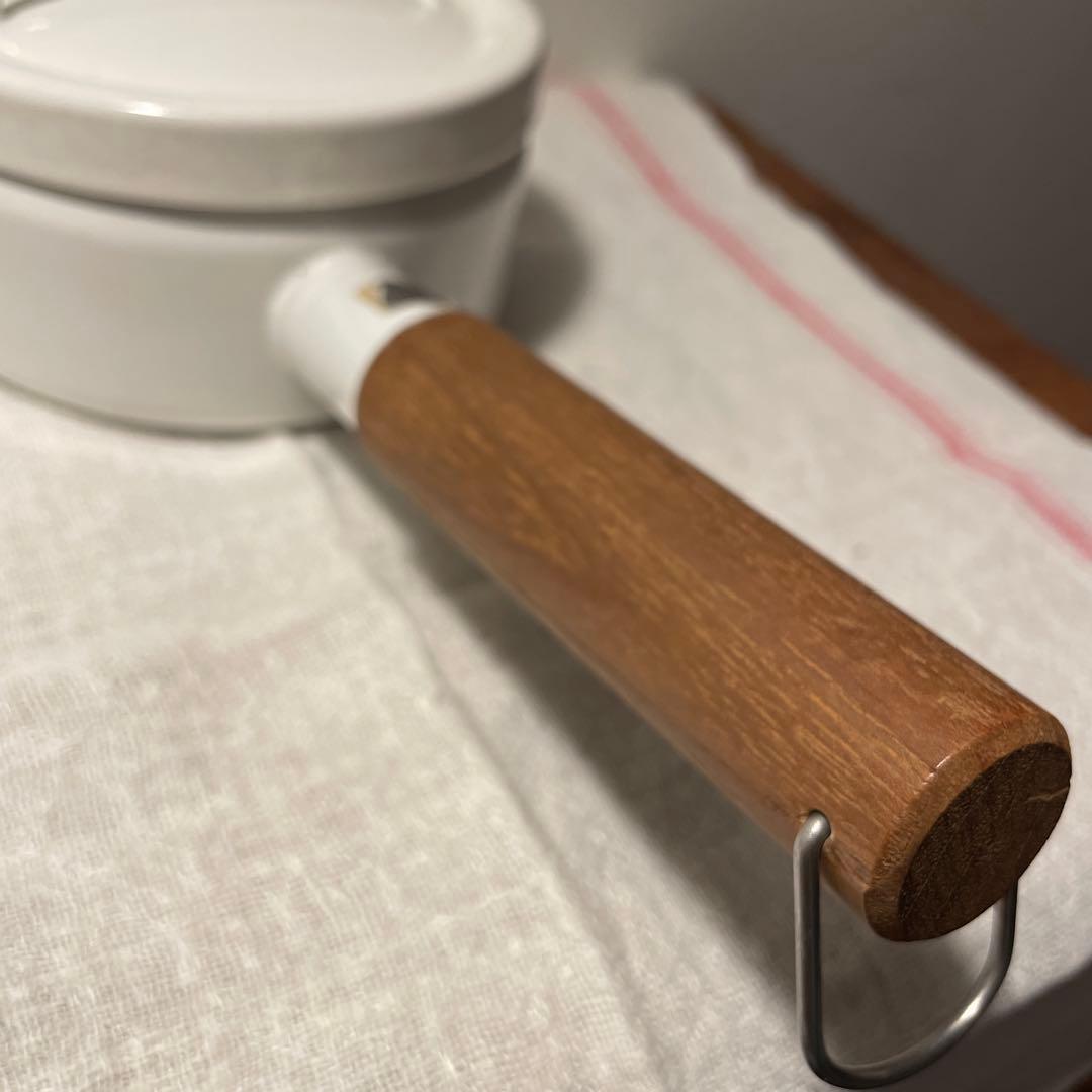 ARABIA Finel ホーロー 片手鍋ミルクパン 木製ハンドル フィンランド