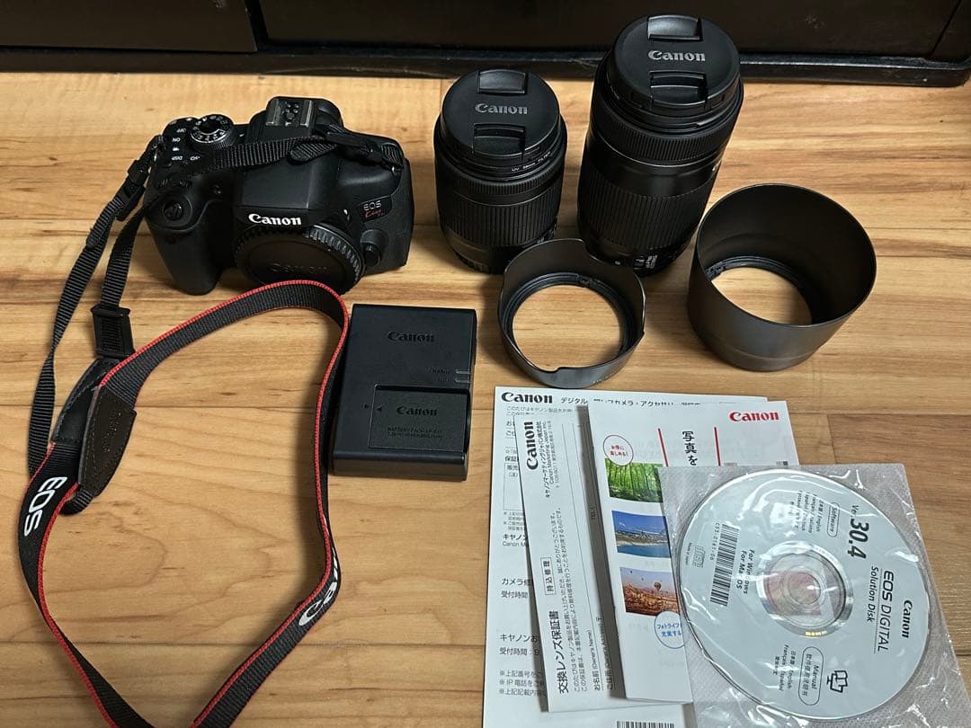 Canon EOS KissX8iダブルズームキット＋TAMRONマクロレンズ付