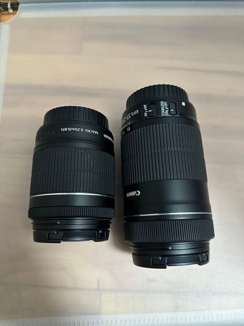 Canon EOS KissX8iダブルズームキット＋TAMRONマクロレンズ付