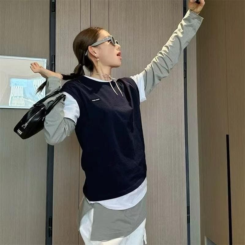 【新品未使用】3点セット ロゴ トップス ロンT レイヤードシャツ