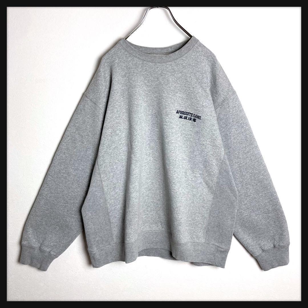 【美品★コラボ】ブラックアイパッチ アフロディーテギャング★刺繍スウェット XL