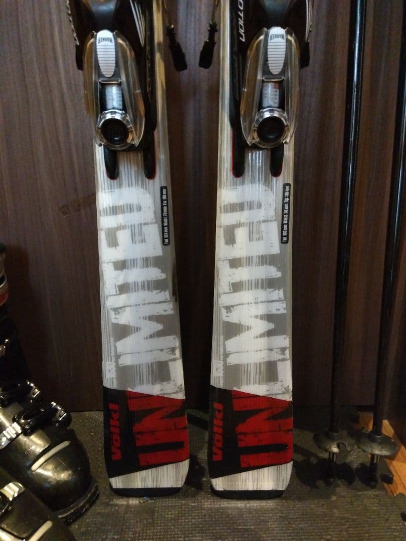 美品【ハイエンド】VOLKL 166/男女兼用/スキーセット・メンテ・WAX済✔