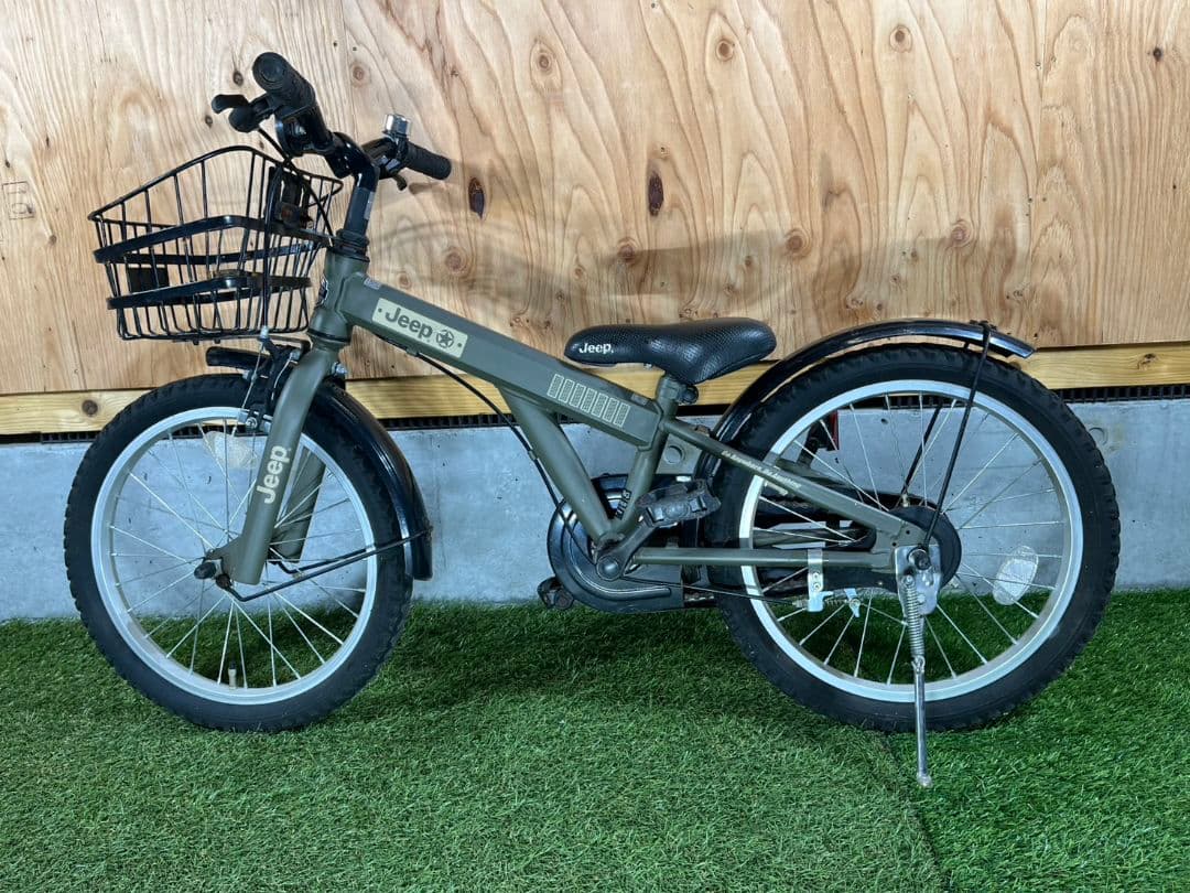 お引き取り限定 Jeep 18インチ お子様向け自転車 シングルギア