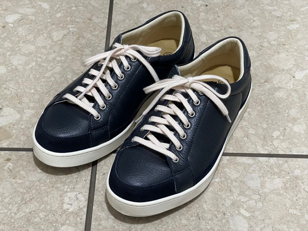 リーガルウォーカー ディアスキン スニーカー ネイビー 26cm