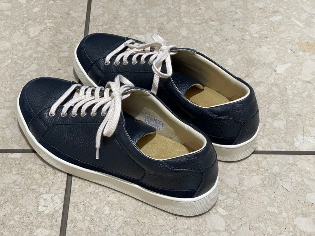 リーガルウォーカー ディアスキン スニーカー ネイビー 26cm