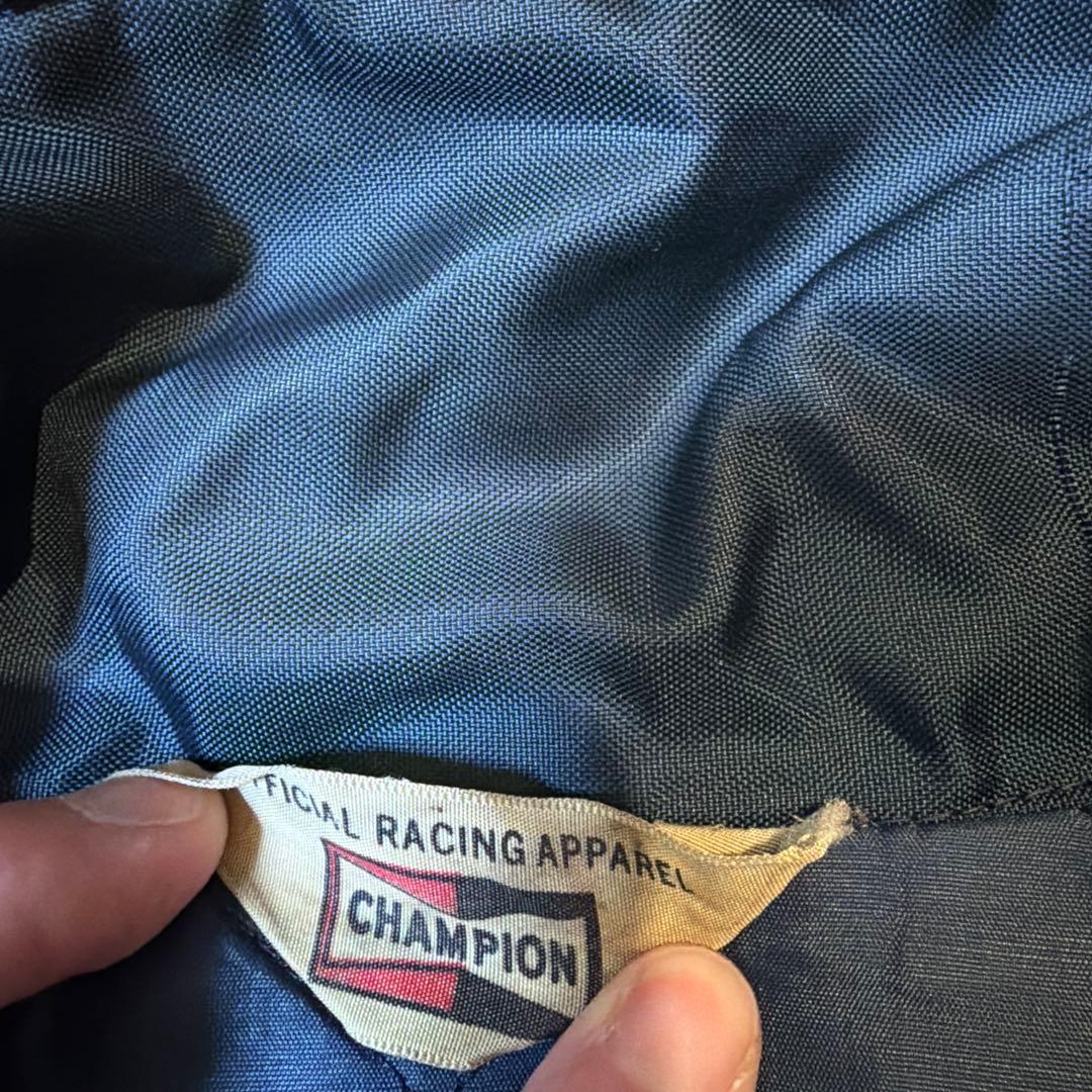 70s USA製　チャンピオンプラグ　ナイロンジャケット　ハーレー