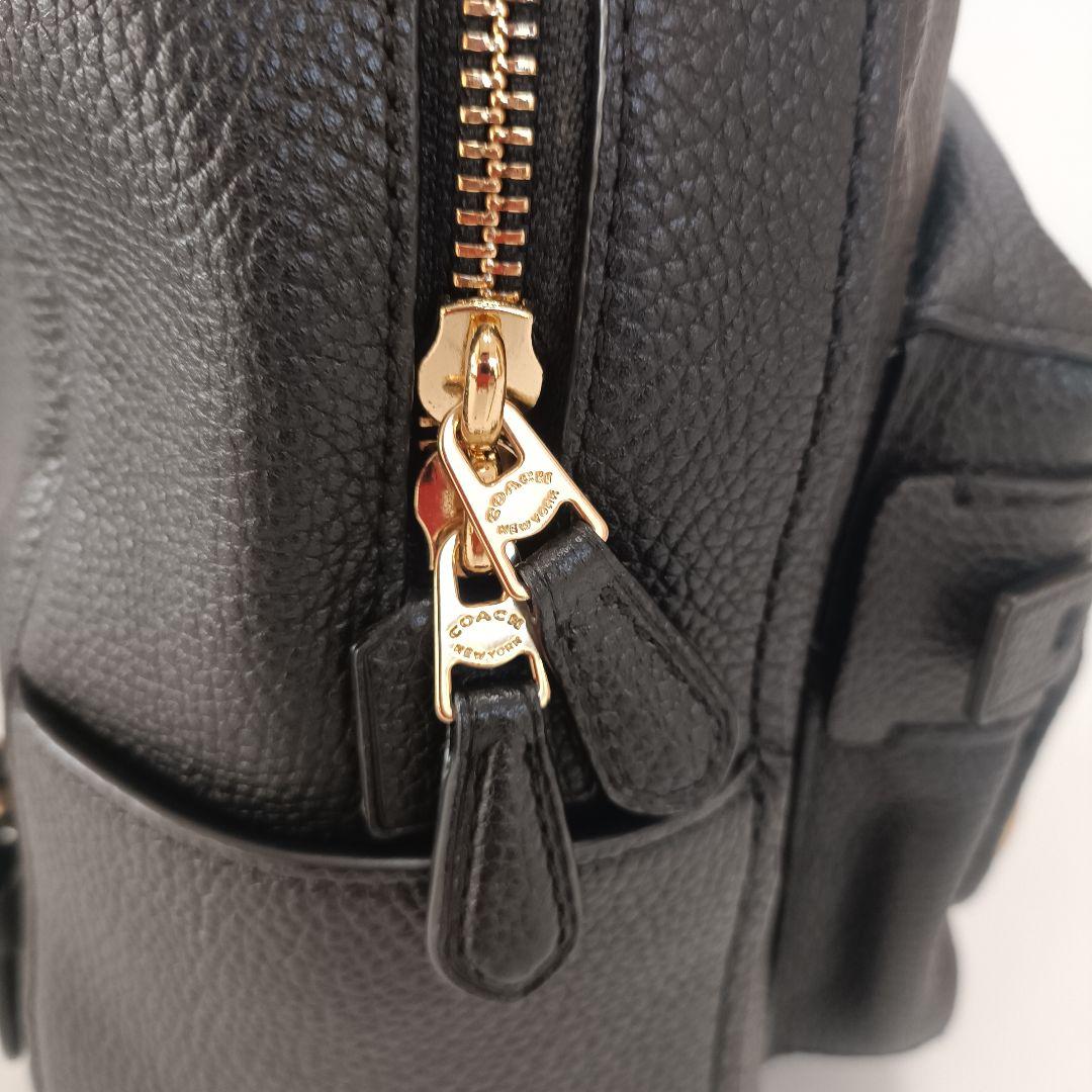 未使用に近い　COACH　ミニリュック　バックパック　ターンロック　シボ
