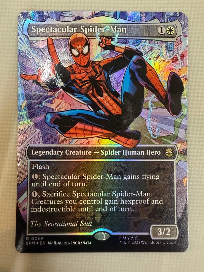 スペクタキュラー・スパイダーマン(239) テクスチャーfoil