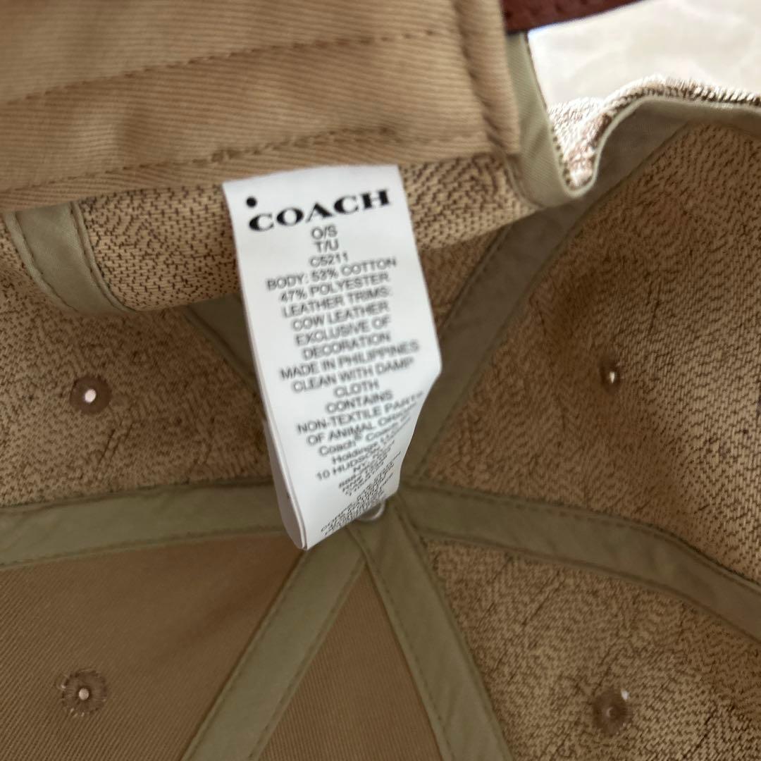 ✴️新品未使用　coach キャップ
