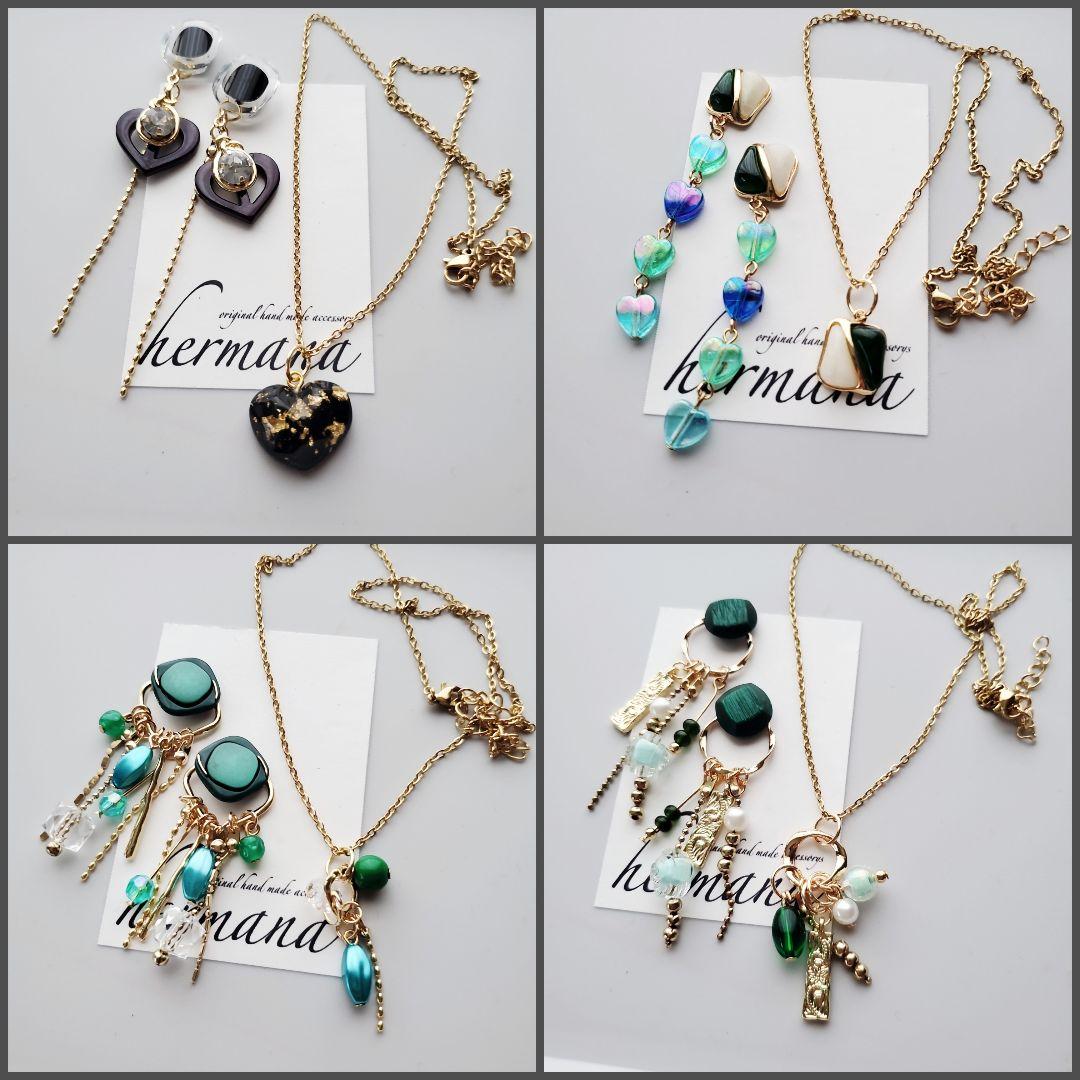 █Rose★イヤリングandネックレス15点