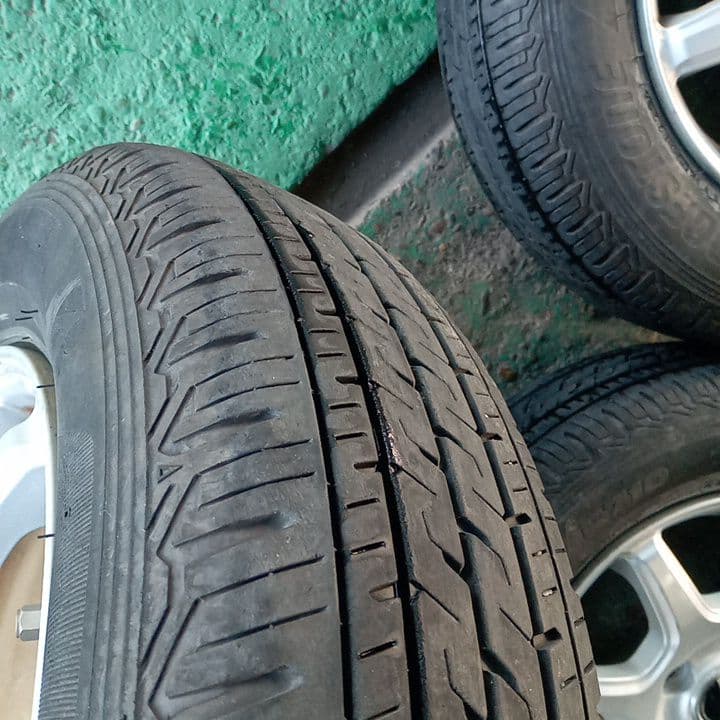 ブリヂストンECOPIA 145/80R12 ホイールセット　タイヤ溝5.0mm