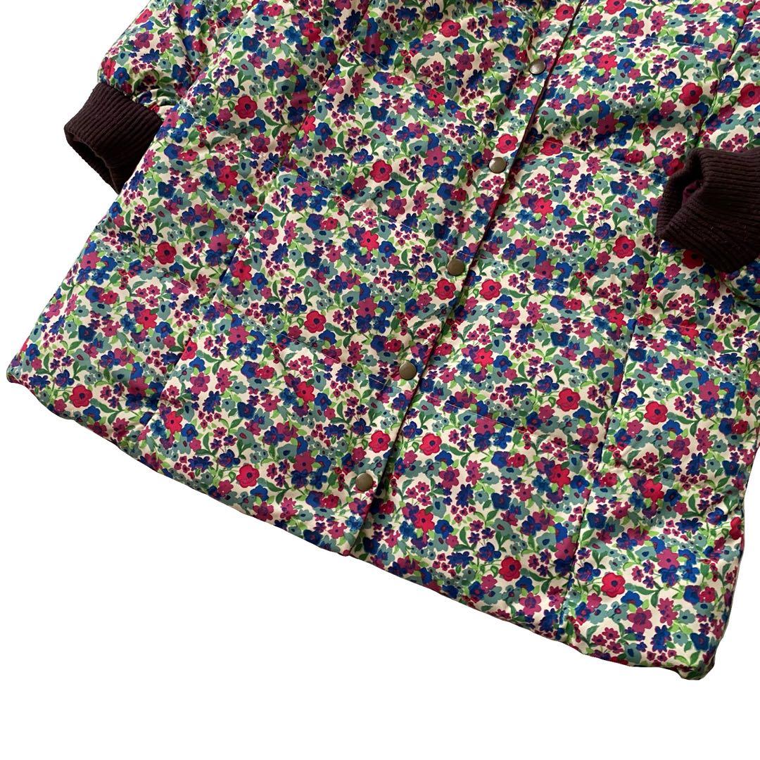 Jocomomola ホコモモラ 花柄 リバーシブル ダウンコート 42