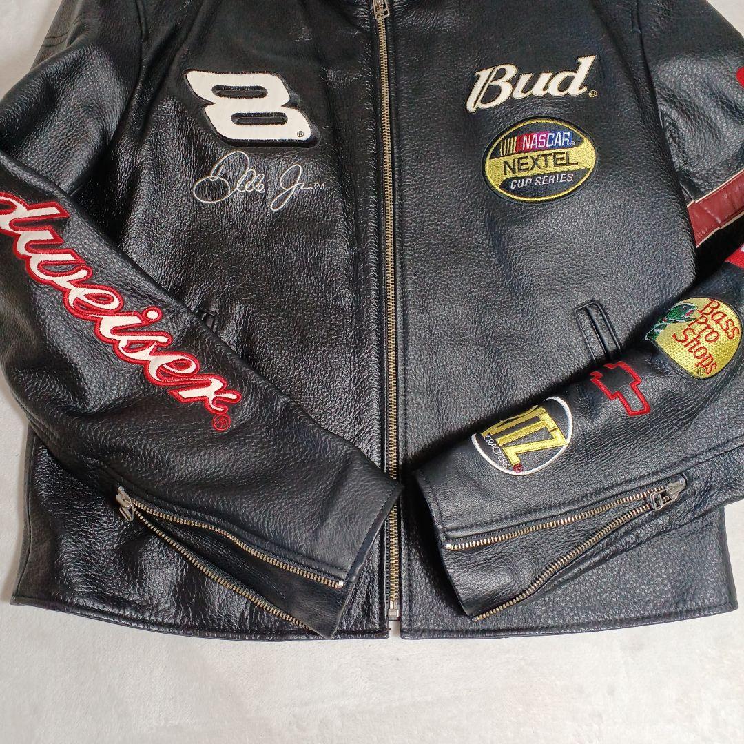 k*様 美品 Wilsons NASCARレーシング、ライダースジャケット　黒