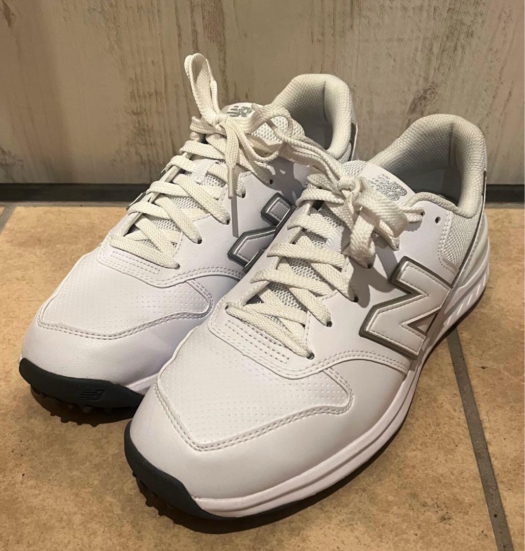 【美品】ニューバランス 996 ゴルフシューズ 25cm スパイクレス 白