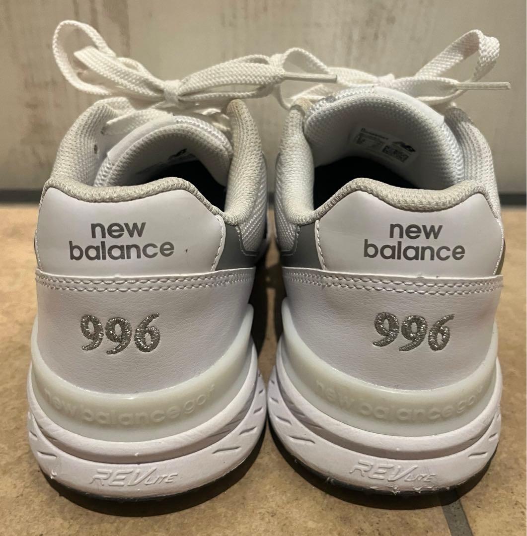 【美品】ニューバランス 996 ゴルフシューズ 25cm スパイクレス 白