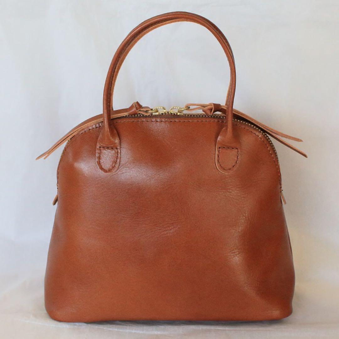 m*8様 A.タイドウェイ　ライトレザー ミニボストンバッグ 日本製. 本革　レ