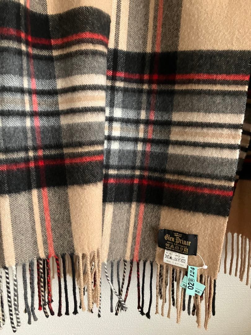 Glen Prince 100%カシミヤ ストール　ショール　大判ストール
