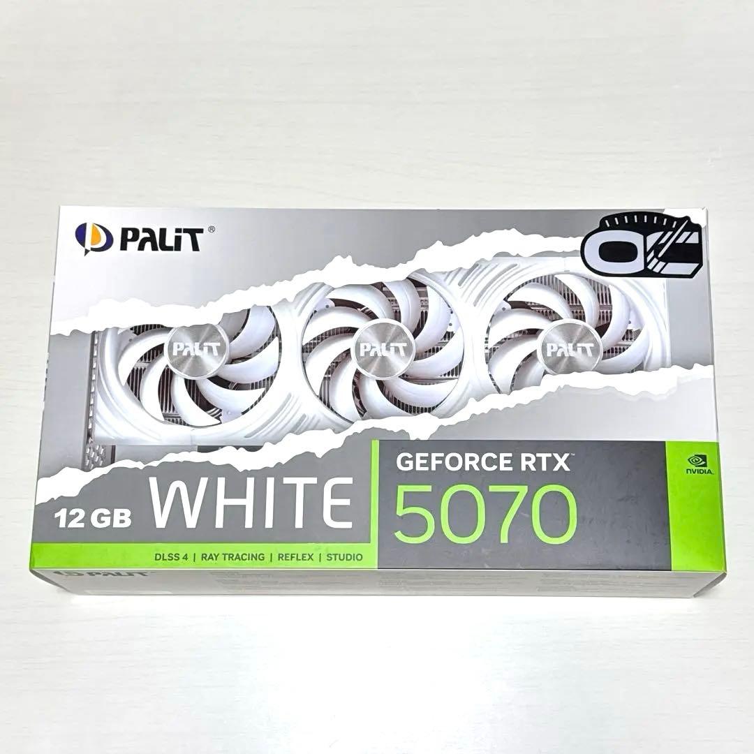 PALIT GEFORCE RTX5070 WHITE OCモデル 未使用品
