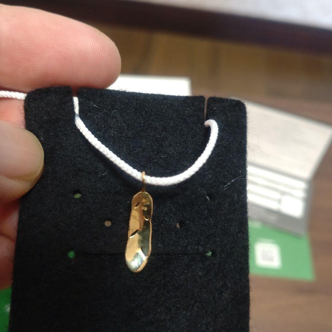 SYMPATHY OF SOUL スモールフェザーチャームK18イエローゴールド