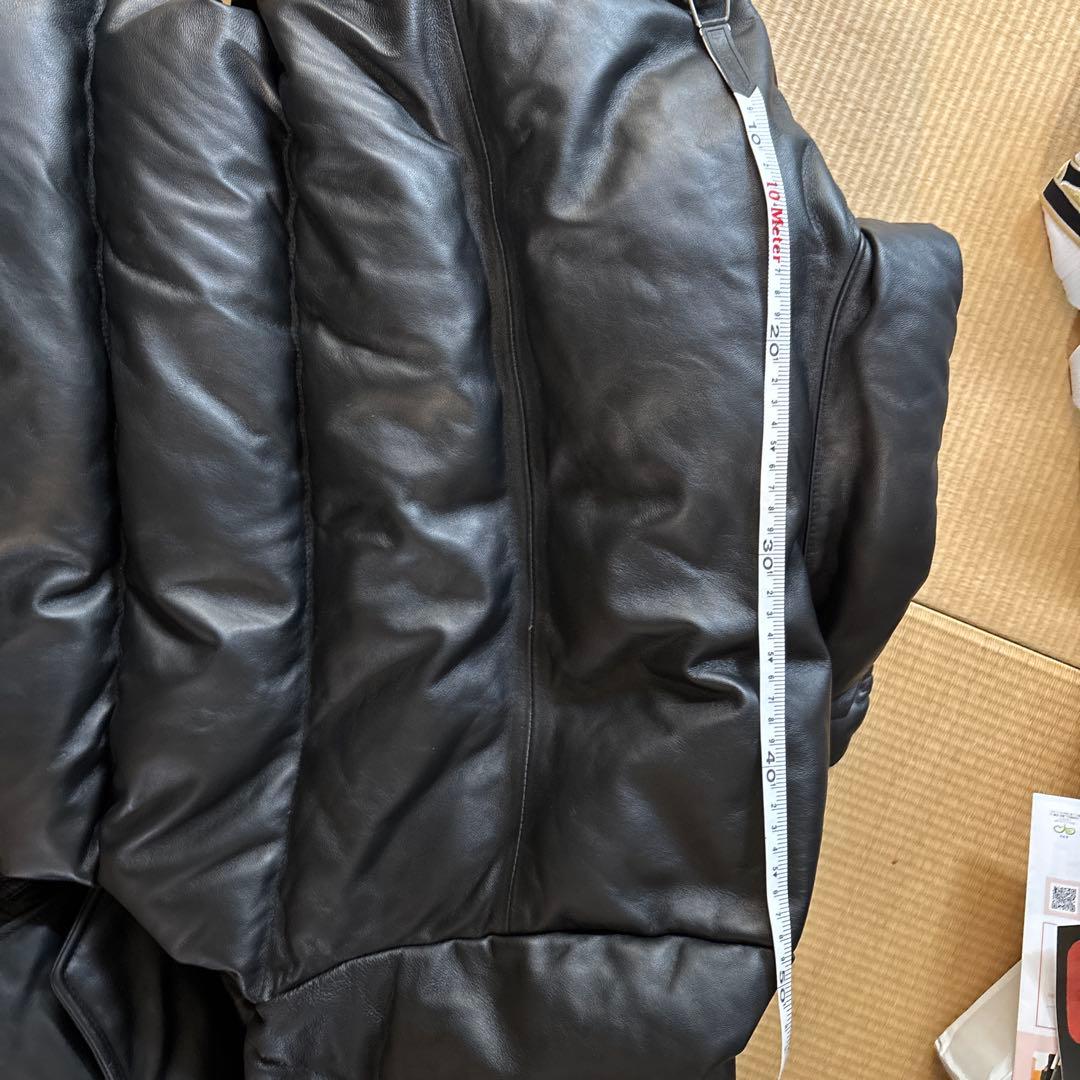 BEAMS Sheep skin レザーダウンジャケット