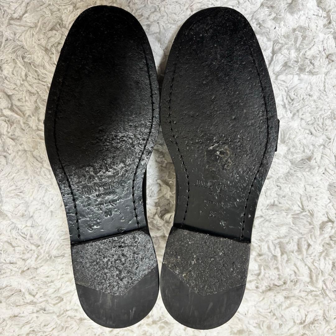 本物保証✨美品✨ジミーチュウ クリスタル ビジュー ローファー Cheri 箱付