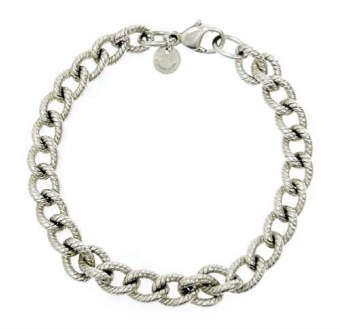 オールドティファニー ツイストロープ チェーンブレスレット シルバー 925