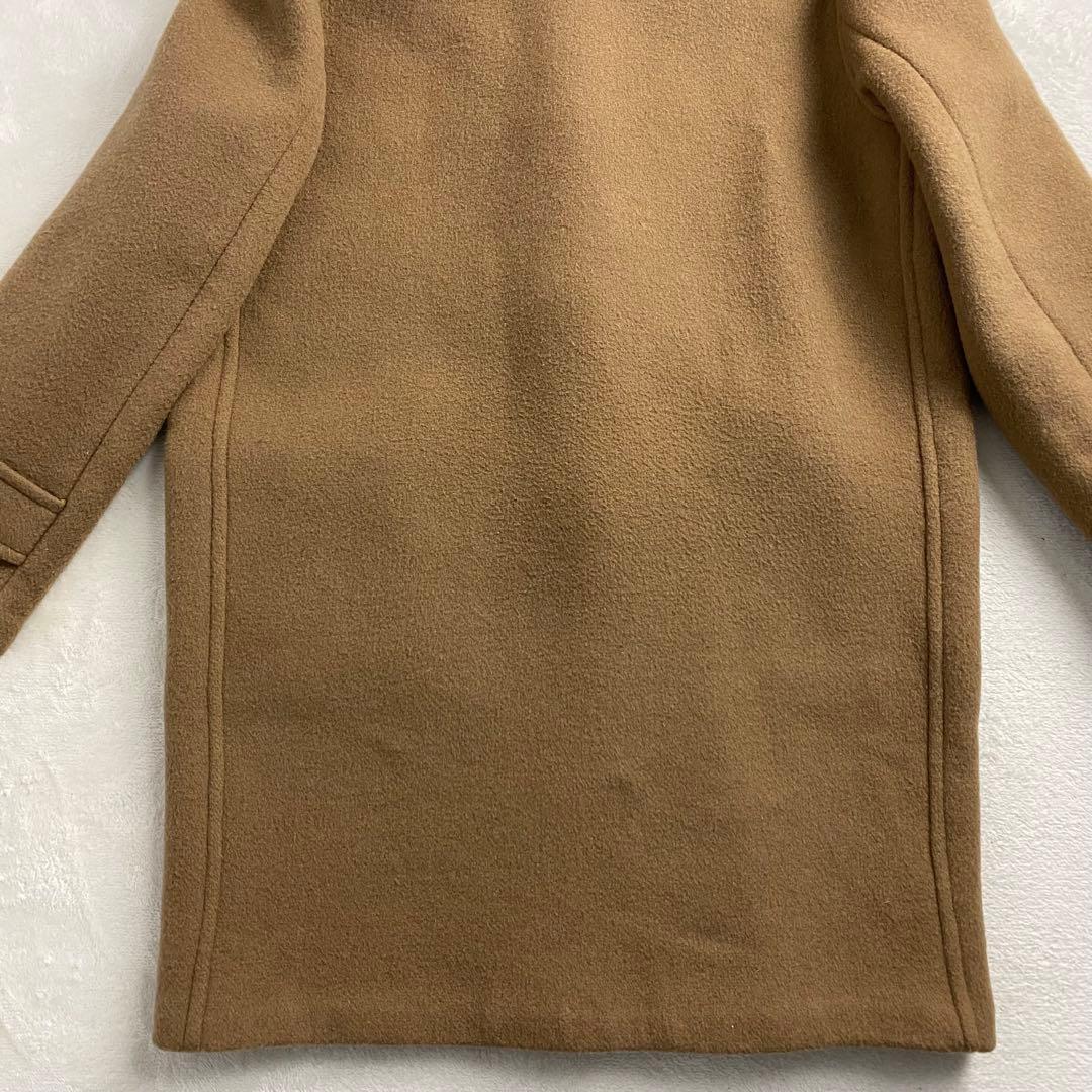 【美品】バーバリー 英国製 ダッフルコート フード ノバチェック キャメル