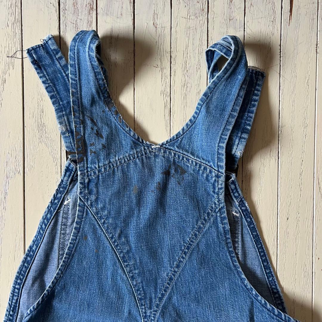 60s 70s Carhartt オーバーオール プリントタグ デカC M相当