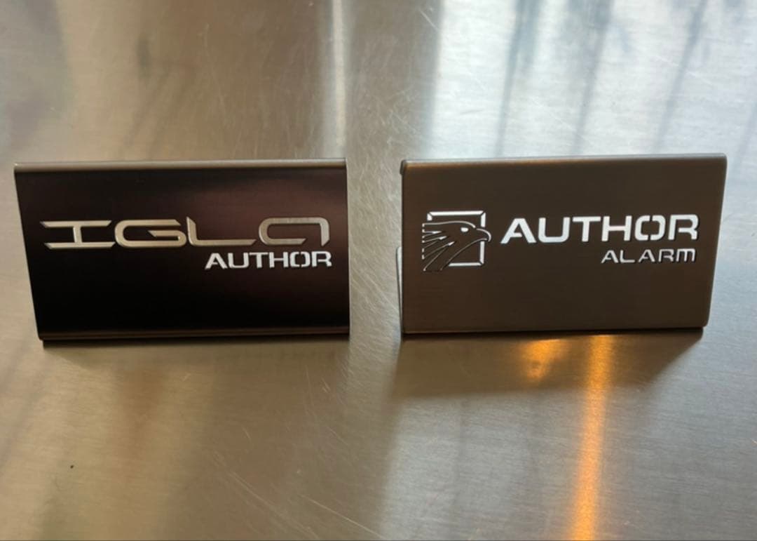 新品未使用　オーサーアラーム　イグラ　LEDプレート新品未使用