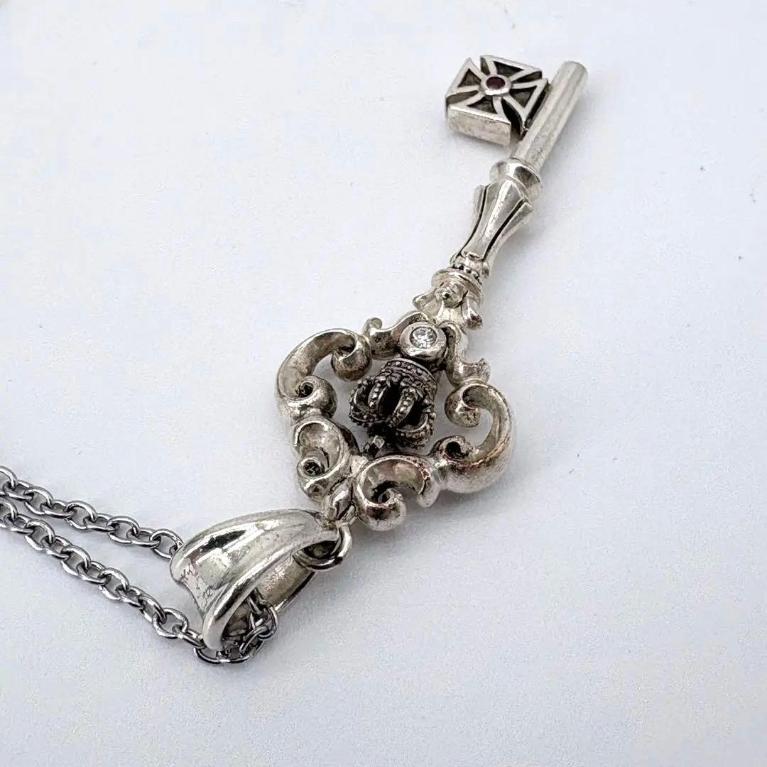 ジャスティンデイビス ネックレス 鍵 クリエーションキー クラウン 王冠 925