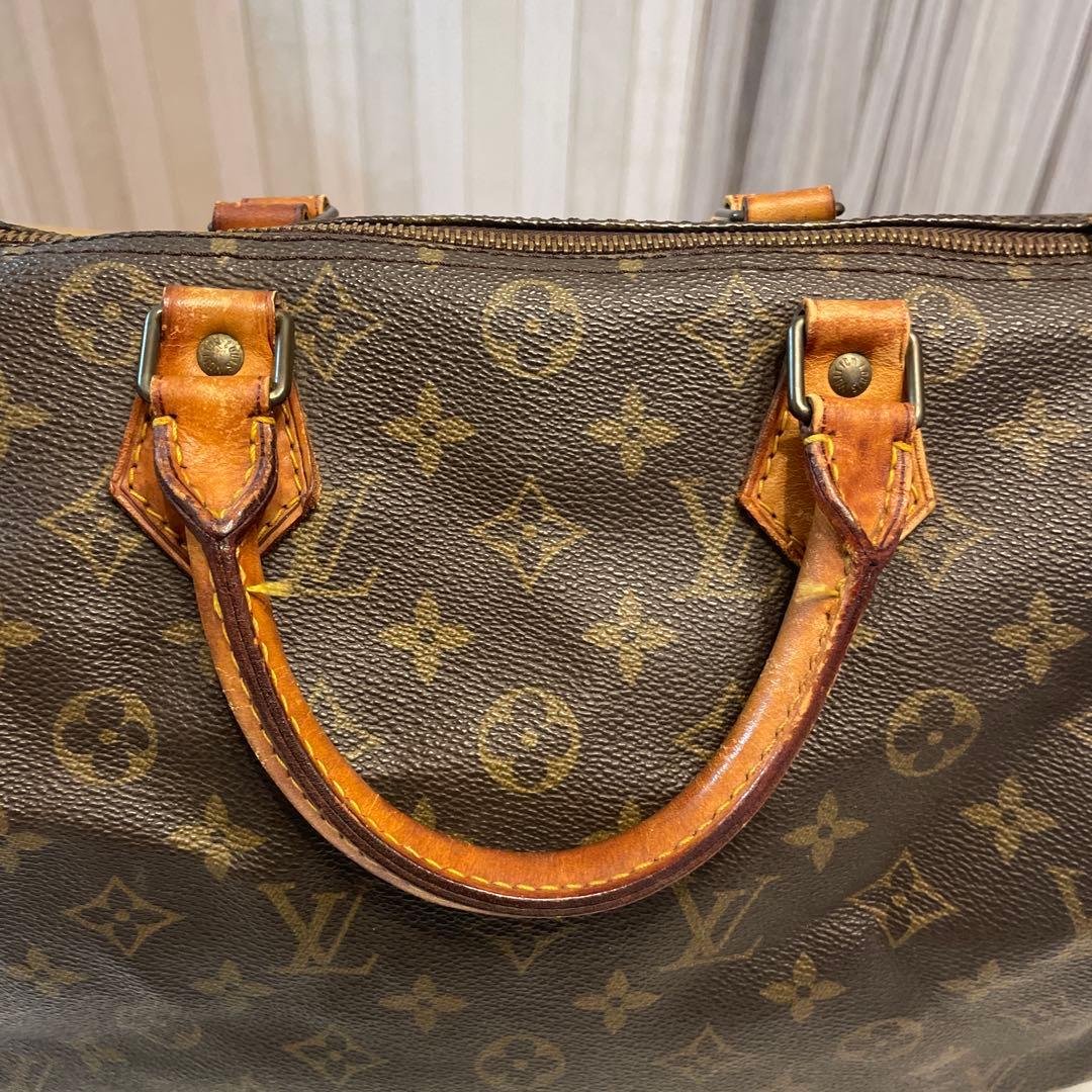 ルイヴィトン スピーディ30 モノグラム ミニボストンバッグ ブラウン C15