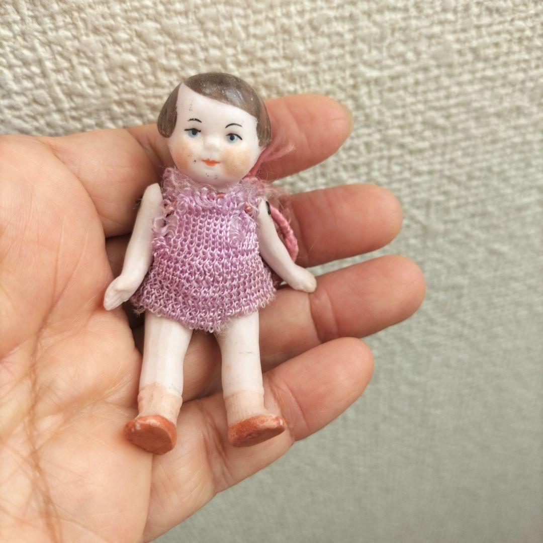 ドイツ　アンティーク　ミニチュアビスクドール　おかっぱヘアの女の子