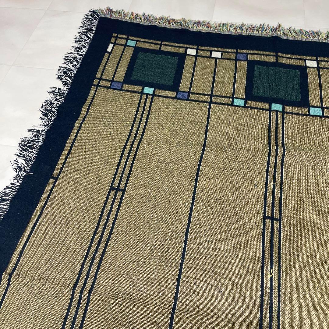 アート　マルチカバー　ソファーカバー　ヴィンテージラグ　184x131