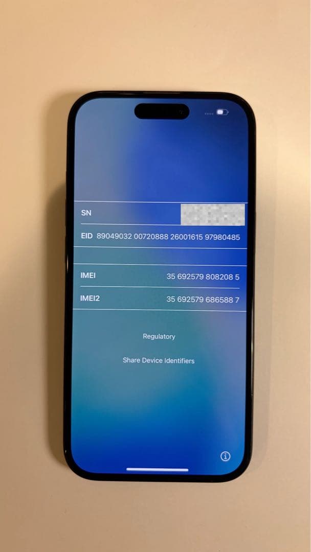 iPhone15 Black 128GB 箱無し 本体のみ