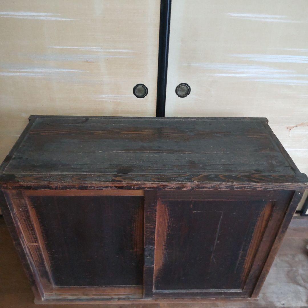 昭和レトロ　戸棚　縦45cm横106cm高さ75cm