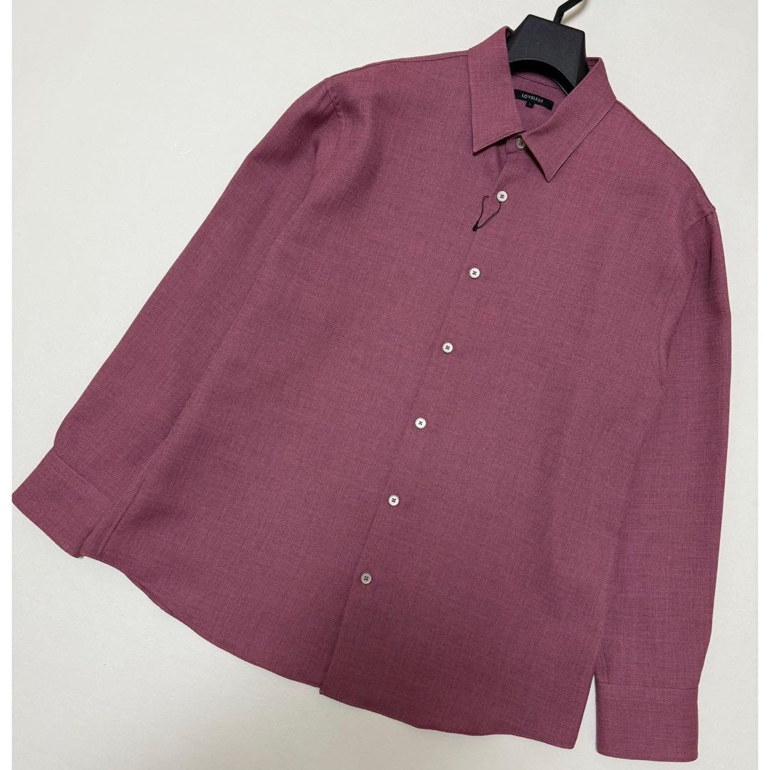 新品　LOVELESS 田中圭着用　日本製　ルージュブッチャーシャツ　Lサイズ