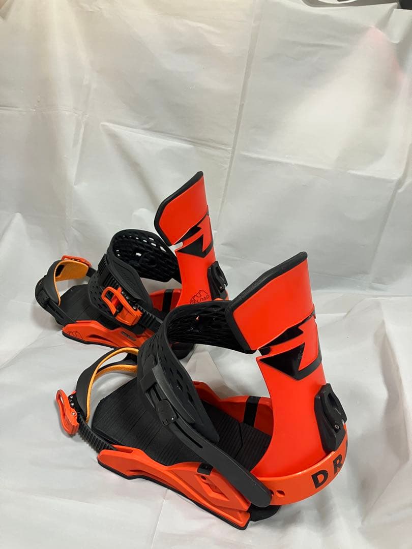 Drake スノーボードビンディング オレンジ/ブラック