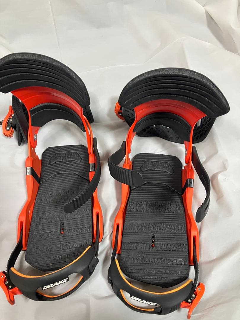 Drake スノーボードビンディング オレンジ/ブラック
