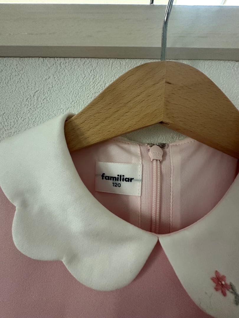 値下げ　新品未使用　familiar 半袖ワンピース 120 ピンク