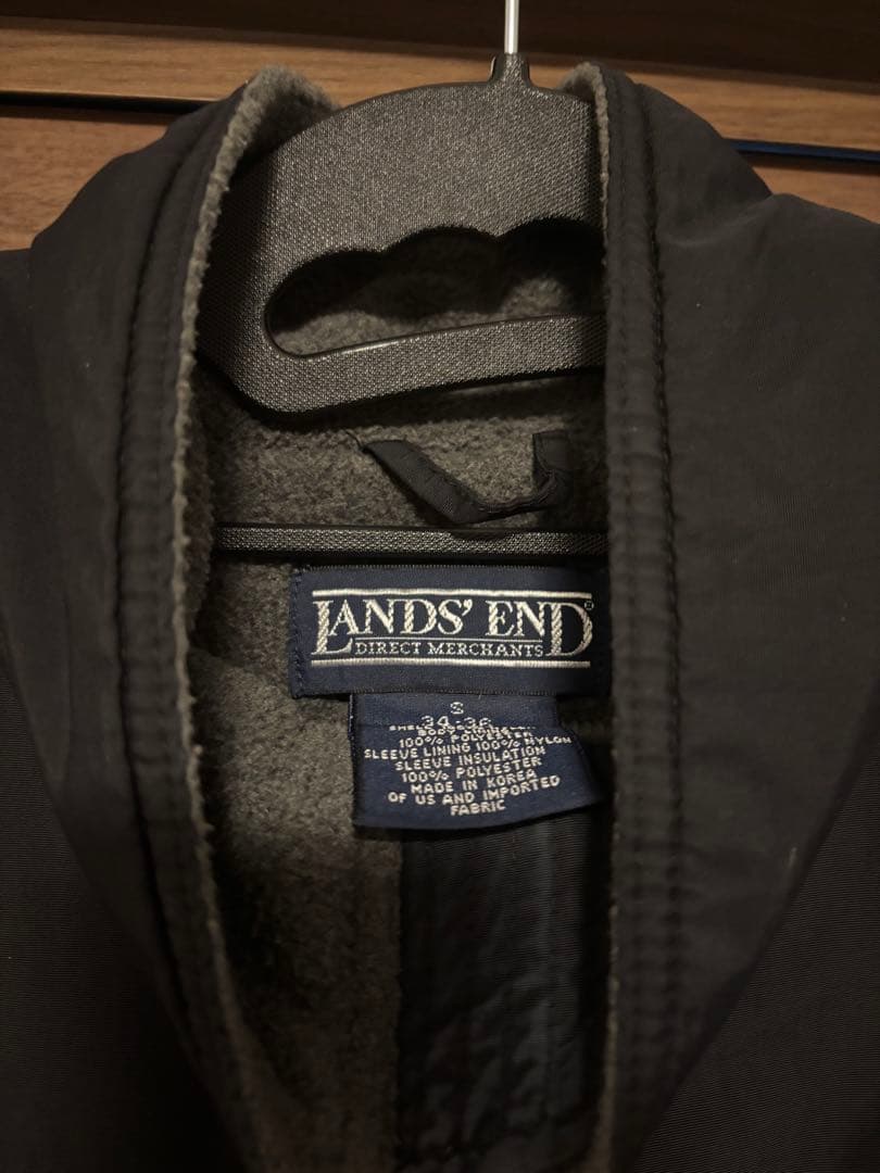 【90's】LANDS'END ウォームアップジャケット ブラック