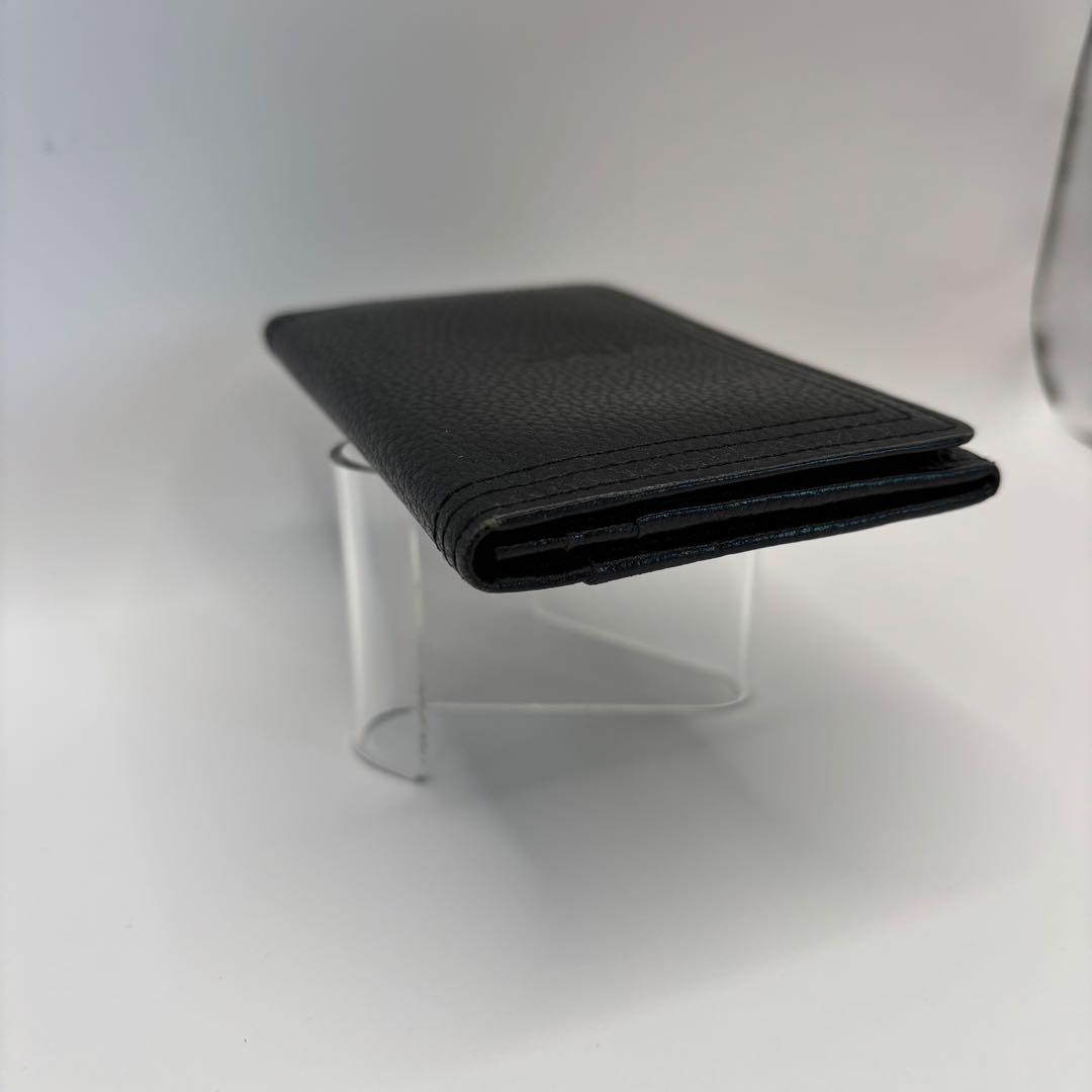 yves saint laurent 名刺入れ　カードケース　ブラック　型押し