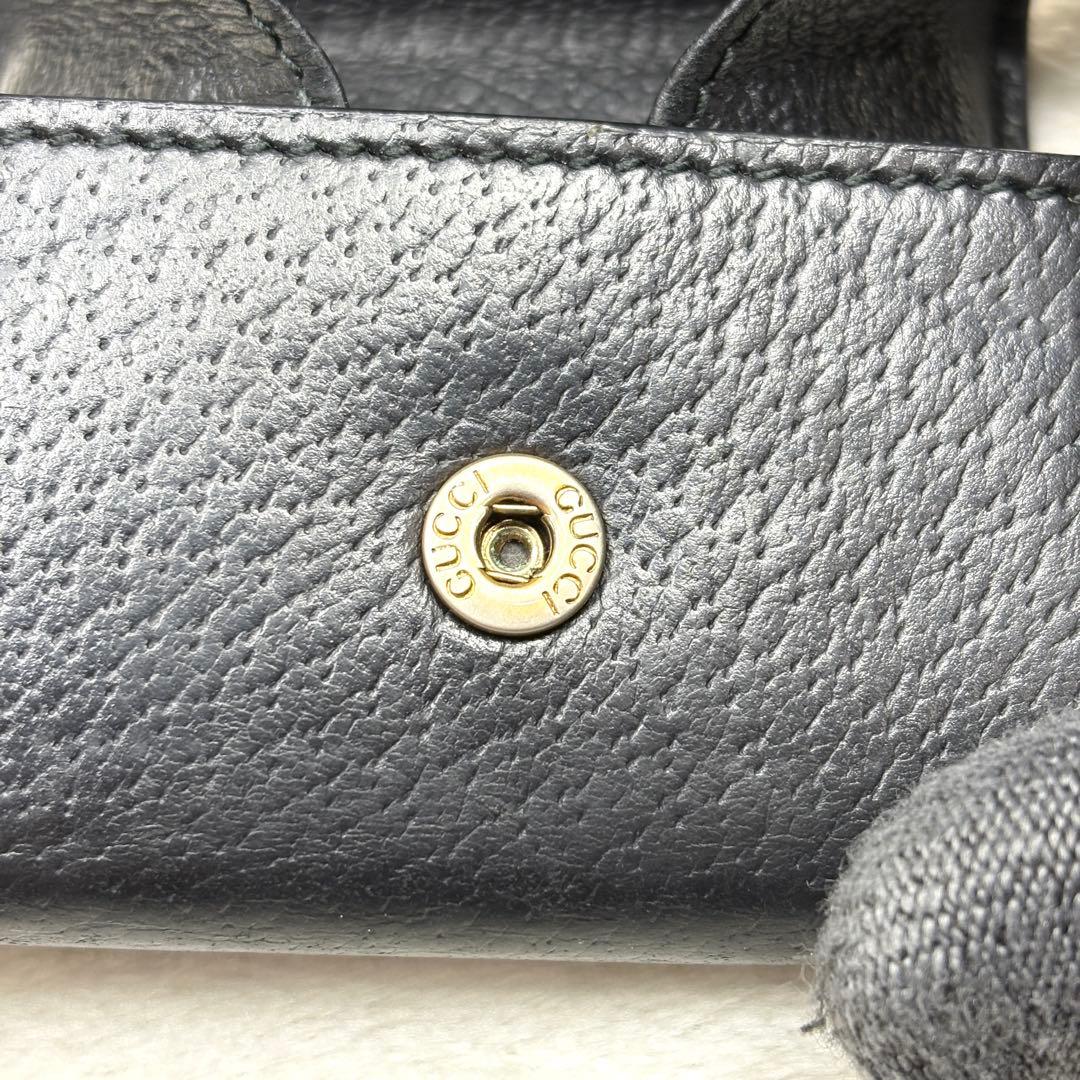 GUCCI グッチ GGマーモント ケース レザー ブラック 小銭入れ