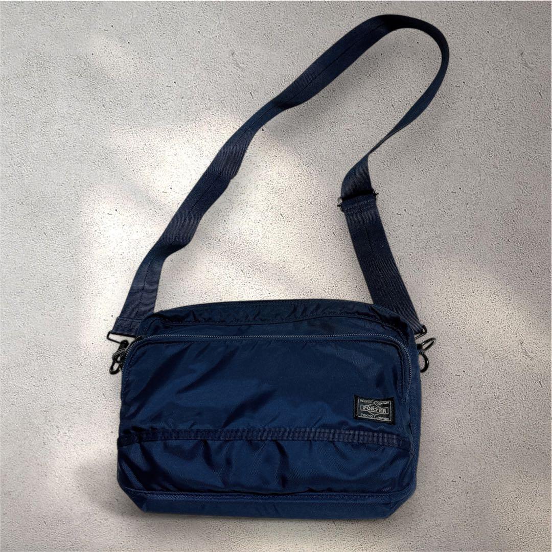 ポーター フラッシュ ショルダーバッグ ネイビー