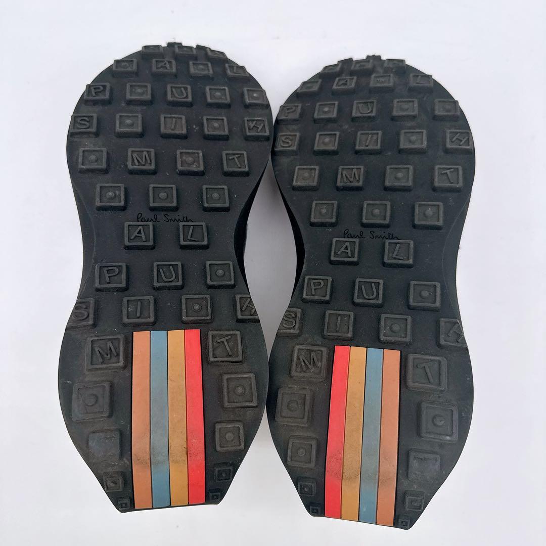 【ポールスミス】レザーローカットスニーカー size9 ブラック系