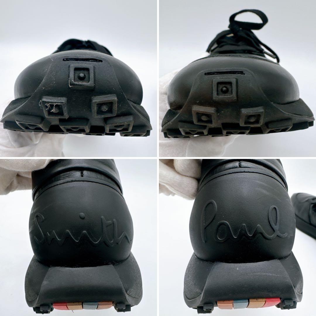 【ポールスミス】レザーローカットスニーカー size9 ブラック系