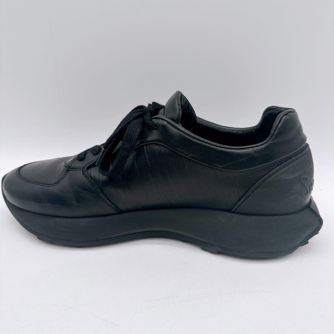 【ポールスミス】レザーローカットスニーカー size9 ブラック系