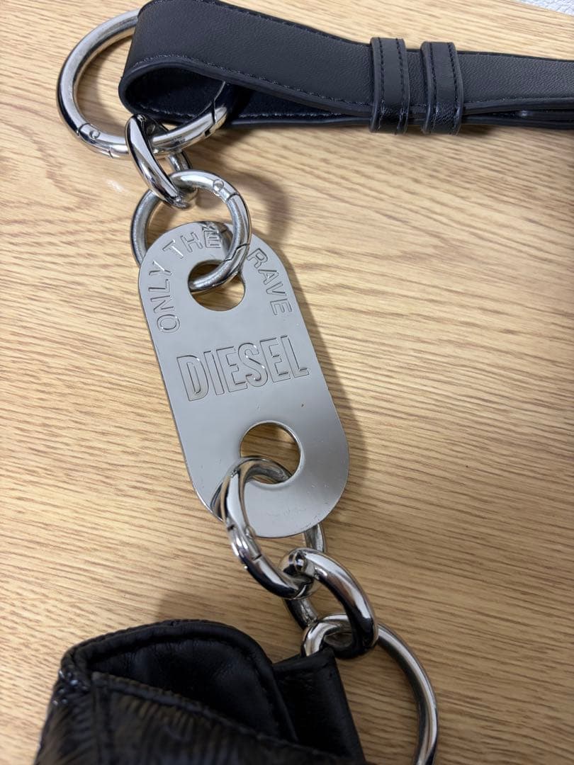 DIESEL ブラック ボディバッグ ショルダーバッグ