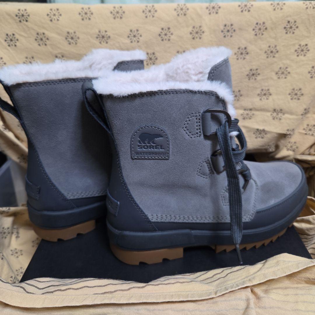 超美品！！SOREL グレー ハイカットブーツ　TIVOLI　２５cm