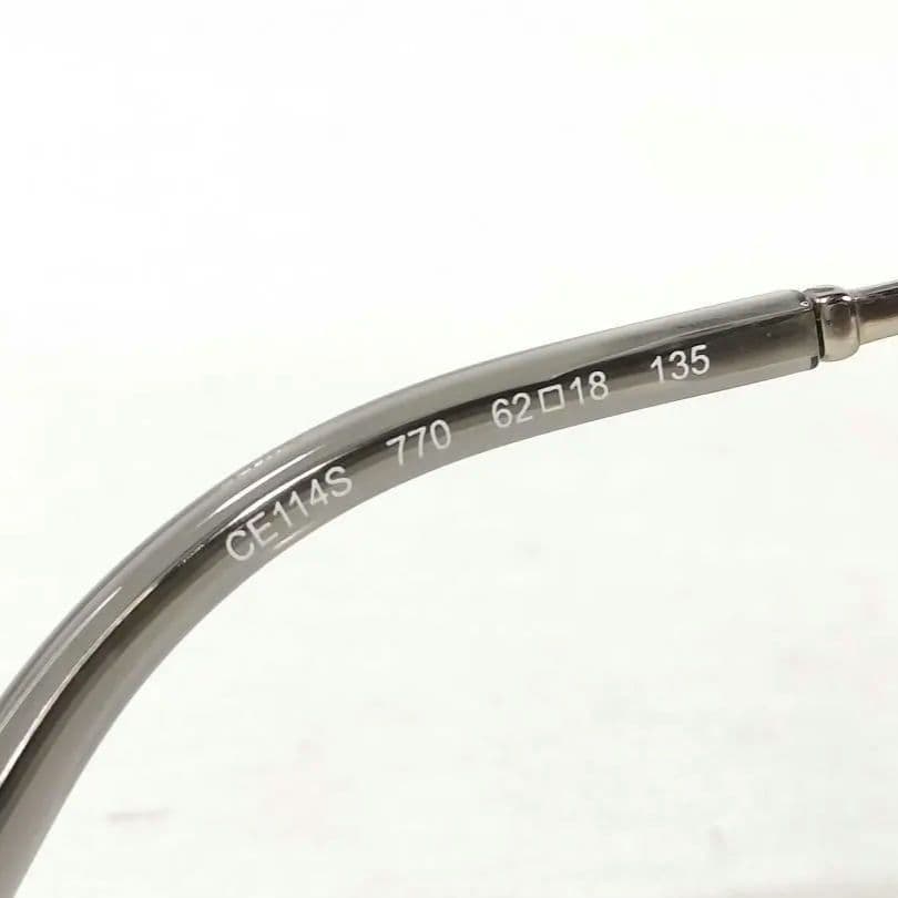 美品 Chloé 二重リム ラウンドサングラス CE114S 62□18 d14