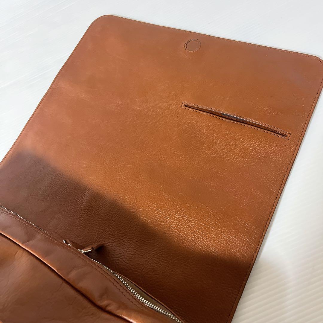 【美品】海老名鞄　メッセンジャーバッグ　キャメル　ショルダー